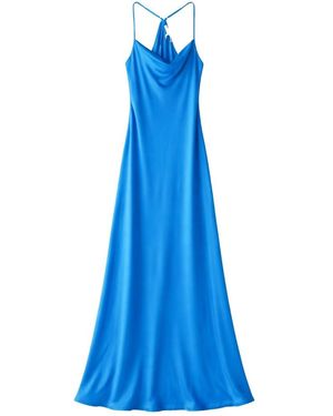 Nouvelle Silk95five St Germaine Silk Dress - Blue