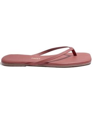 TKEES Lily Square Toe Flip Flops - Pink