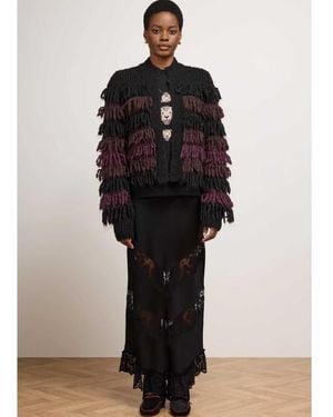 Hayley Menzies Willa Silk Skirt - Black