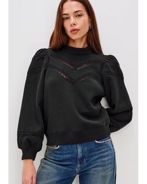 Rails Isles Lace Sweatshirt - Black