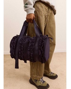 Damson Madder Brooke Frill Barrel Bag - Blue