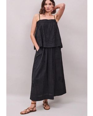 Faune Arta Cotton Skirt - Black
