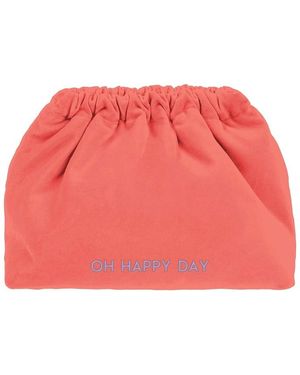 Sorbet Island Oh Velvet Clutch Bag - Red