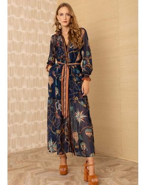 Hale Bob Hot Air Balloon Midaxi Dress - Natural