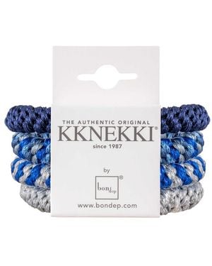 KKNEKKI Hair Bundle 4 Pack - Blue
