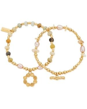 ChloBo Peace Balance Set 2 Bracelets - Metallic
