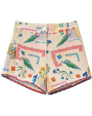 NOIB Ziva Crochet Shorts - Multicolour