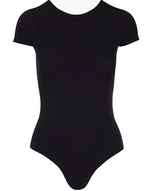 Commando Cap Sleeve Bodysuit - Black