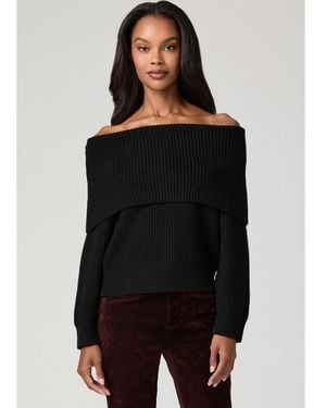PAIGE Mazzi Off Shoulder Pullover - Black