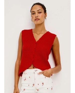 Rails Calypso Knitted Tank - Red