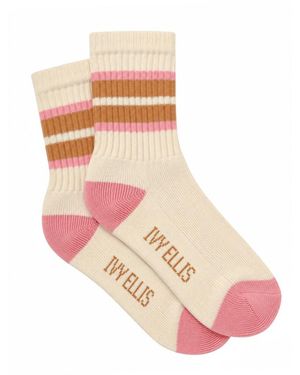 Ivy Ellis Puck Socks - Pink
