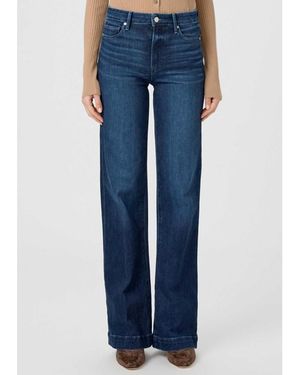 PAIGE Leenah 32" High Rise Wide Leg Jeans - Blue