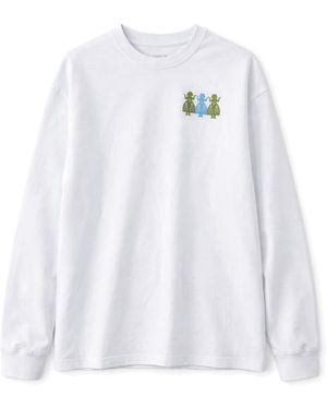 Damson Madder Paper Cut Gals T-Shirt - White