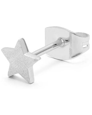 Lulu Star Single Stud Earring - White
