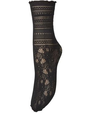 Becksöndergaard Bloom Lace Socks - Black
