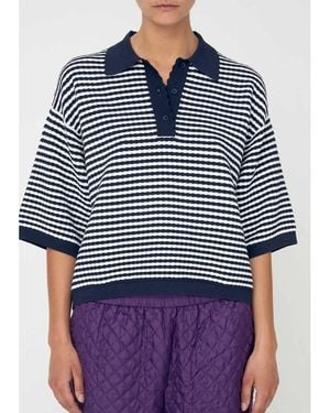 Stella Nova Polo Knit - Blue