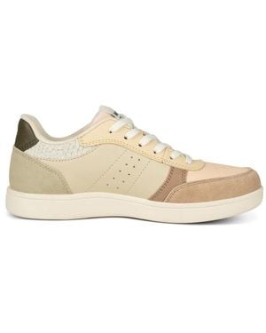 Woden Bjork Leather Mix Trainers - Natural