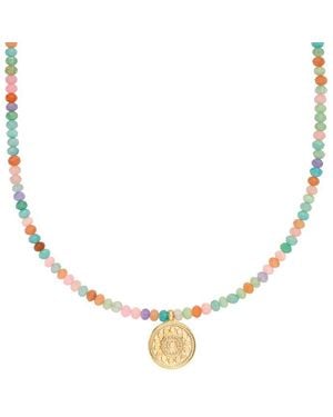Anna Beck Candy Mini Circle Drop Necklace - Metallic