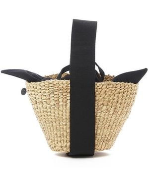 Muuñ Mini Nona Straw Bag - Brown