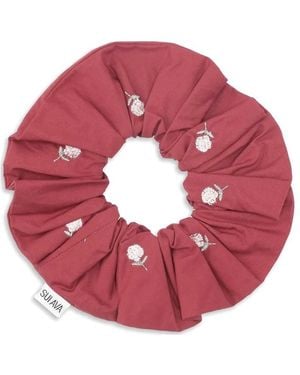 SUI AVA Bobbie Cotton Scrunchie - Pink