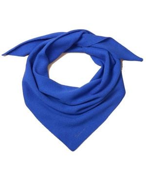 TBCo Merino Wool Triangle Scarf - Blue