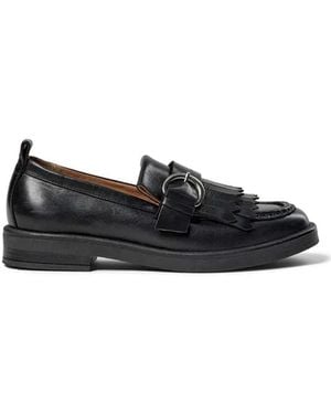 Pavement Matilda Leather Loafers - Black