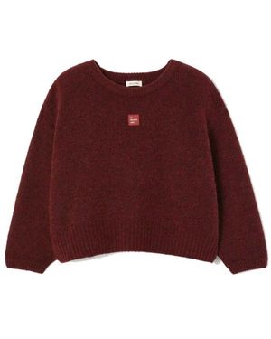 American Vintage East Boat Neck Jumper - Red