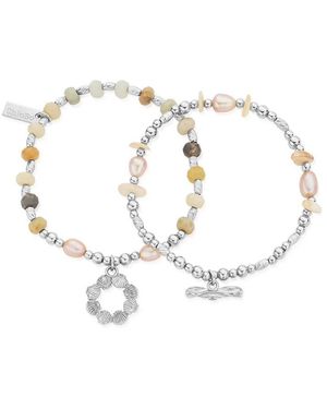 ChloBo Peace Balance Set 2 Bracelets - Metallic