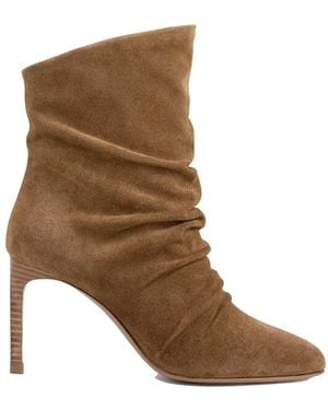 Ba&sh Colvia Suede Heeled Boots - Brown