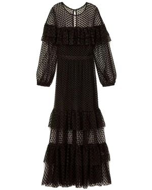 Ba&sh Rita Midaxi Tiered Dress - Black