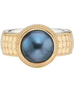 Anna Beck Pearl Cocktail Ring - Blue