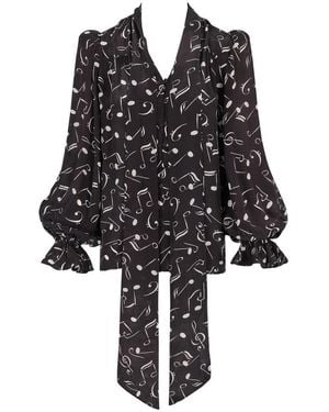 Queen of Archive Cyndi Blouse - Black