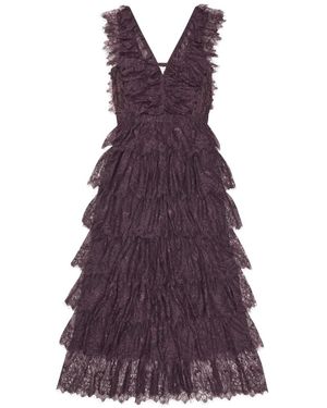 Munthe Contessa Lace Maxi Dress - Purple