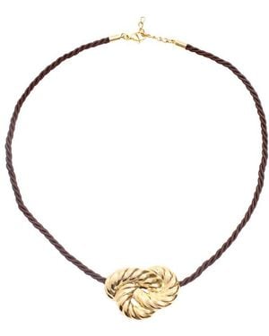 By Alona Claudia Rope Shell Necklace - Metallic