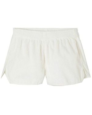 American Vintage Padow Corduroy Shorts - White