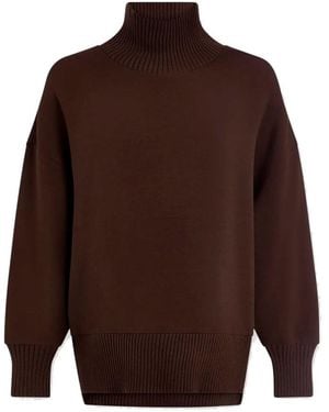 Varley Barker High Neck Sweatshirt - Brown