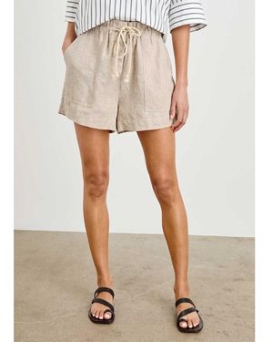 Rails Foster Linen Shorts - Natural