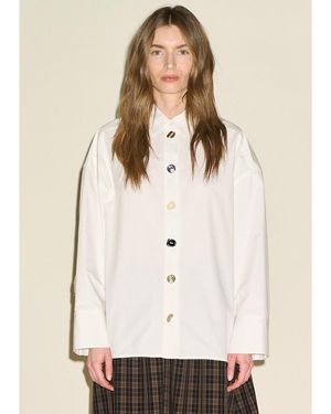 SAMDI Bex Cotton Shirt - White