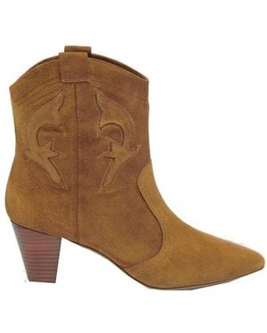 Ba&sh Casey Suede Ankle Boot - Brown
