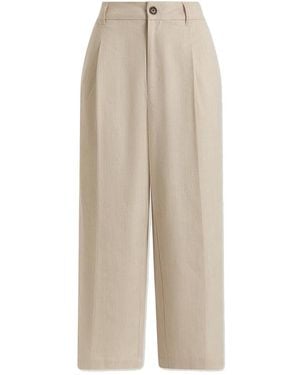 Varley Ellison Crop Wide Leg 24 Trouser - Natural