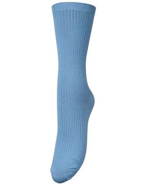 Becksöndergaard Telma Solid Bamboo Blend Socks - Blue