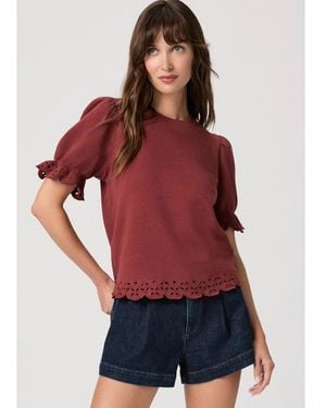 PAIGE Ciabatta Cotton Top - Red