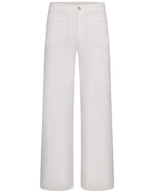 FRAME Le Slim Palazzo Modern Pocket Flare Jeans - White