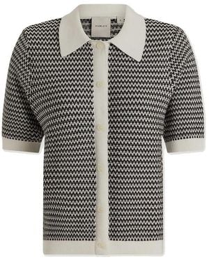 Varley Gaelle Polo Knit Top - Black
