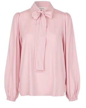 Dea Kudibal Annabelledea Silk Pussybow Blouse - Pink