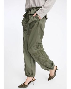 Munthe Unform Cargo Cotton Trouser - Green