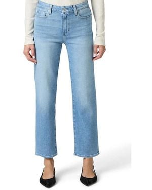 PAIGE Mason Straight Mid-Rise Ankle Jean - Blue