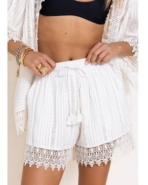 Scarlett Poppies Odyssey Cotton Blend Shorts - White
