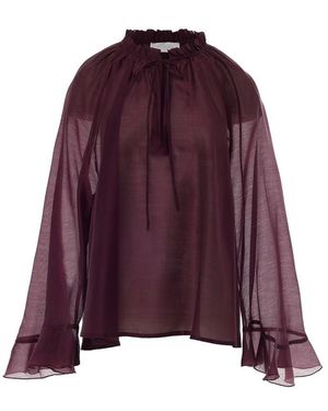 Devotion Velvet Blouse - Purple