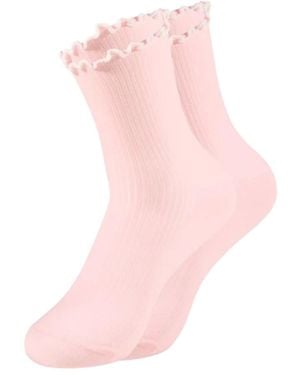 OOLY Spaghetti Organic Cotton Socks - Pink